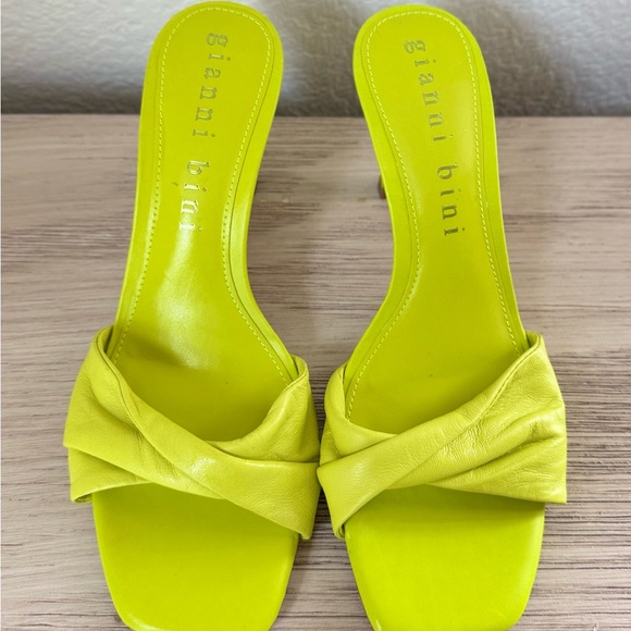 Gianni Bini Shoes - Gianni Bini Chartreuse Heeled Sandals Green. Size 6.5